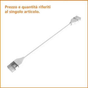 Cavo di giunzione con 2 connettori per strip led 230V